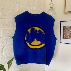 Blue sweater vest